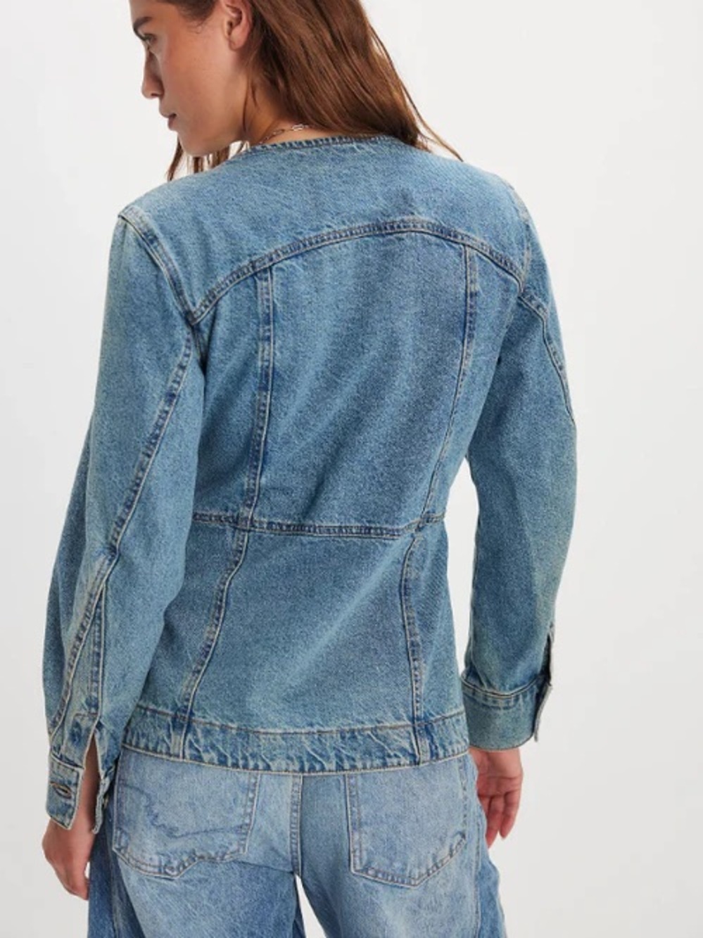 NWOT Free People We The Free Lula Denim Jacket Size XL - Picture 2 of 15